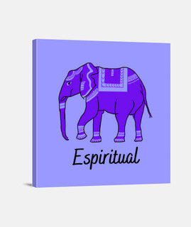 Lienzo Elefante con diseño espiritual - Zen