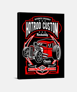 Lienzo Hot Rod American Classic Car Custom Motor Rockabilly Rockers