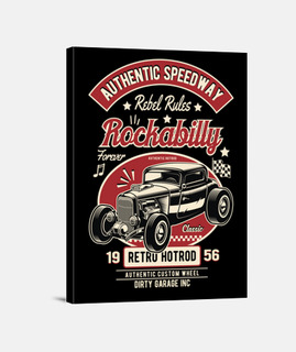 Lienzo Hot Rod American Classic Car Custom Motor Rockabilly Rockers