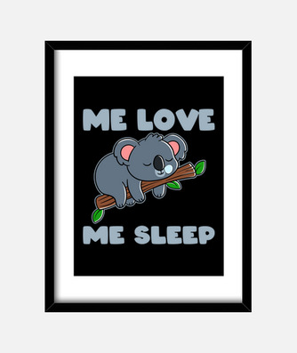 Cuadro lindo koala soñador durmiendo koala | laTostadora Cuadro lindo koala soñador durmiendo koala | laTostadora