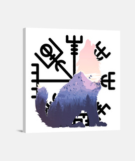 lobo vikingo odin vegvisir