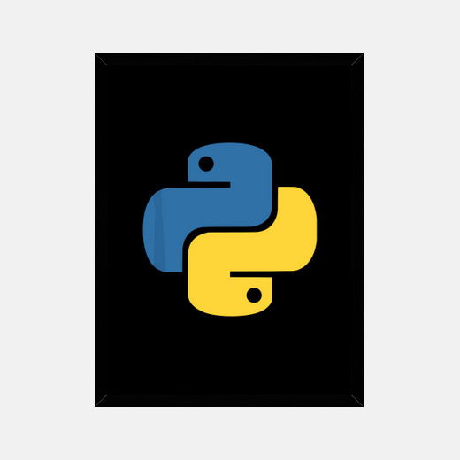 Cuadro logotipo oficial de python para desarro | laTostadora