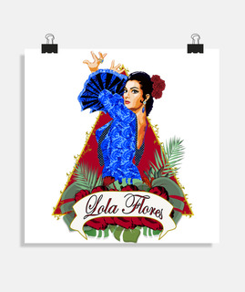 Lola flores,  40 x 40 cm
