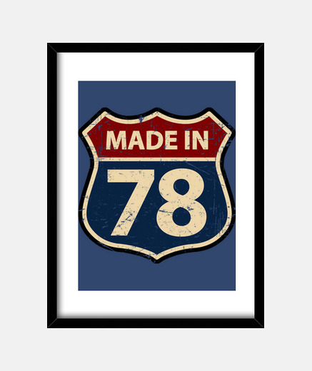 Framed made in 78