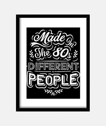 Framed made in the 80s different people