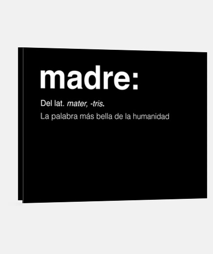Lienzo madre la palabra mas bella