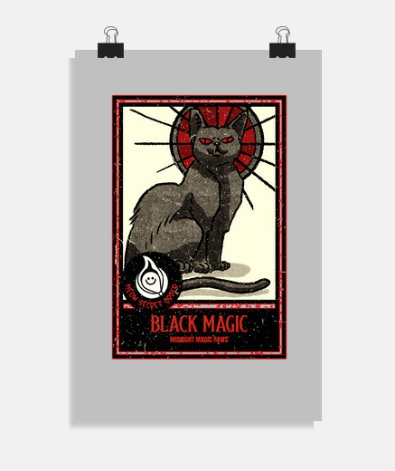 Poster magie du chat noir