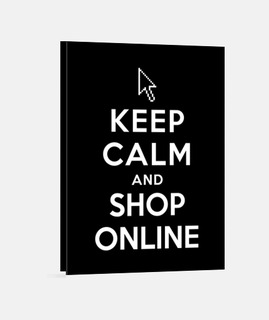 mantener la calma y hacer compras en línea