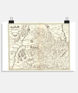 Mapa de Navarra Hondius Henricus - 30 x 20 cm