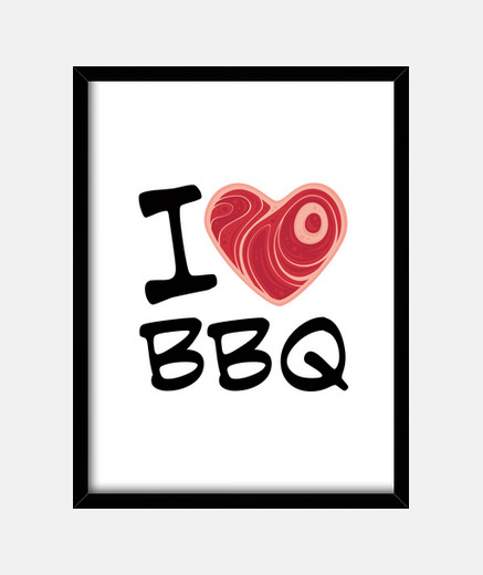 Cuadro me encanta bbq