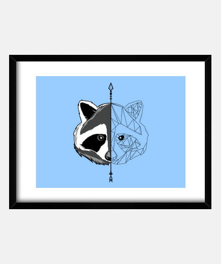 Cadre Minimalist Racoon