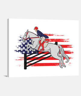 montar a caballo americano