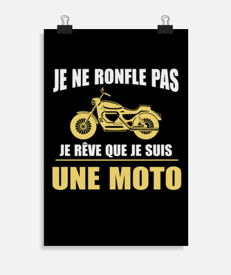 Póster moto moto humor motero idea de regalo | laTostadora