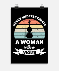 Póster mujer con un violín | laTostadora