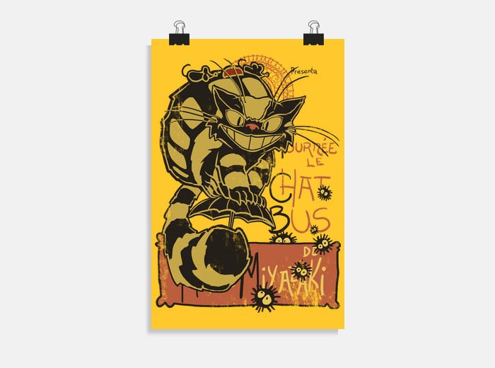 Nekobus Le Chat Noir Poster Tostadora Nekobus Le Chat Noir Poster Tostadora