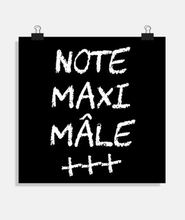 NOTE MAXI MÂLE