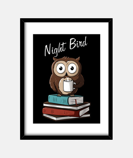 Cadre oiseau de nuit