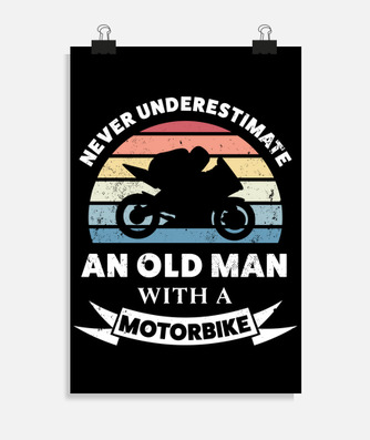 Old man with a motorbike funny gift dad... | tostadora Old man with a motorbike funny gift dad... | tostadora