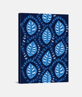patrón bastante decorativo de hojas azules