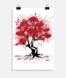 peinture d39arbre de sakura