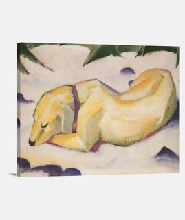 Perro tumbado en la nieve (1910-11)