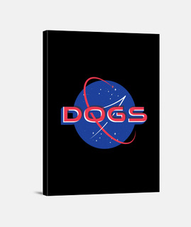 perros en el espacio logo perro astrona