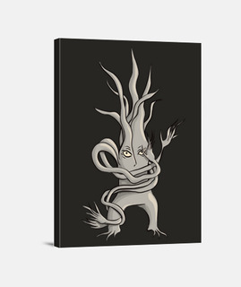 personaje de árbol espeluznante enredad