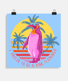 pingüino rosa