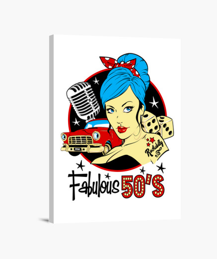 Pinup Tela Pinup Rockabilly Music Degli Anni 50 Rock Roll Rockers Vintage Tostadora It