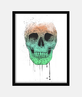 Pop art skull