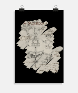 Poster Dronecoria V6 boceto Da Vinci