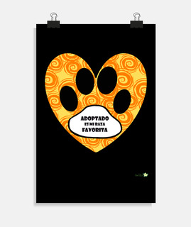 Póster Mascota adoptada