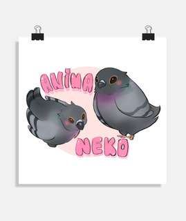 Poster solidario palomas