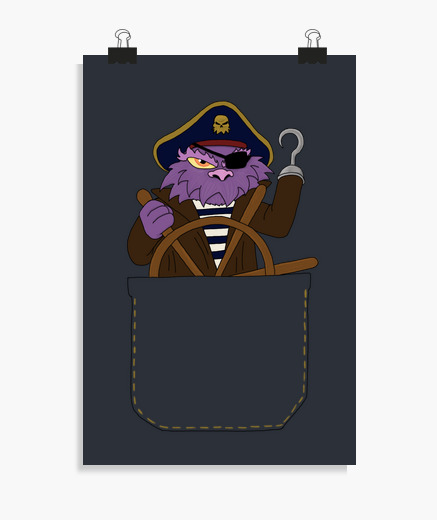 Poster verticale pirata titotroll
