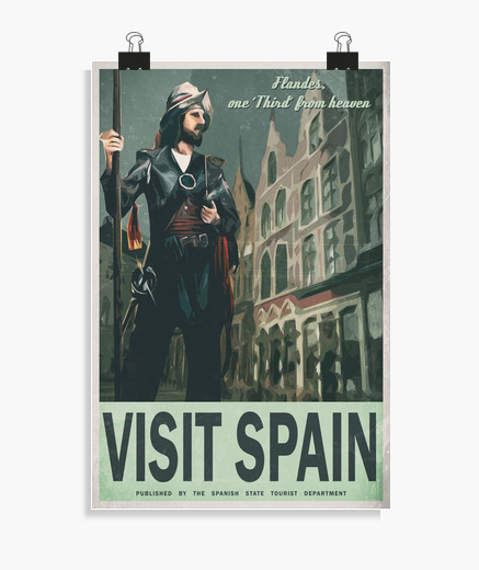 Póster Visit spain visit flandes