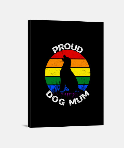 Wall Proud Dog Mum Pride Rainbow