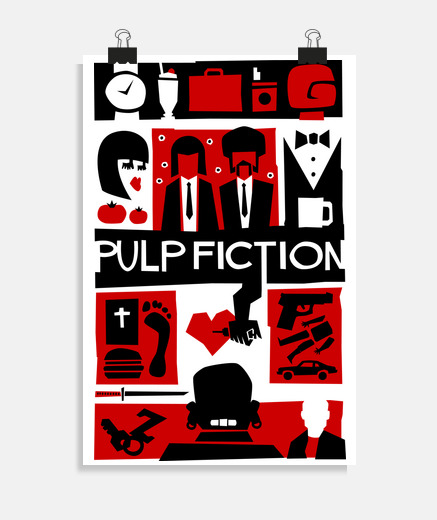 Poster pulp fiction (saul bass style)