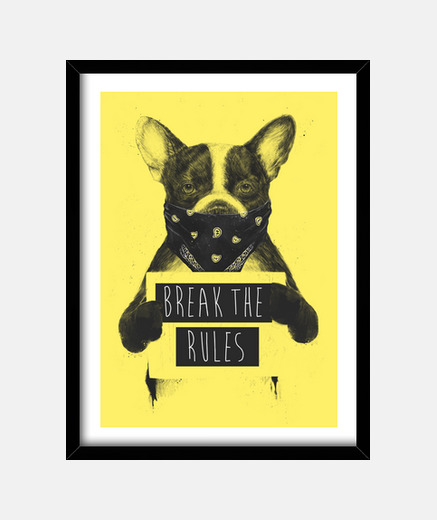 Cuadro Rebel dog yellow