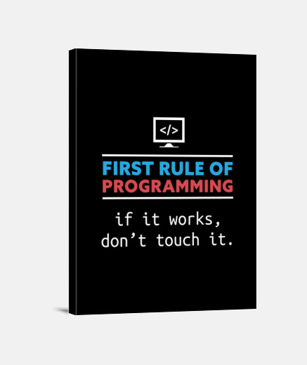 Lienzo regalo de programación divertido para p