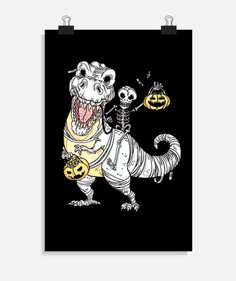 Póster regalo del cráneo del trex del... | laTostadora Póster regalo del cráneo del trex del... | laTostadora