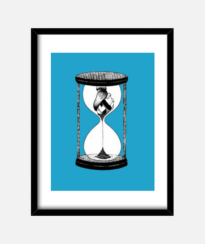 Cuadro reloj de arena amor dia de san valentin laTostadora