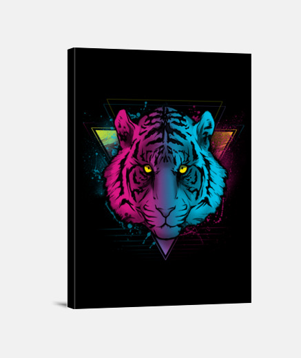 Wall retro tiger