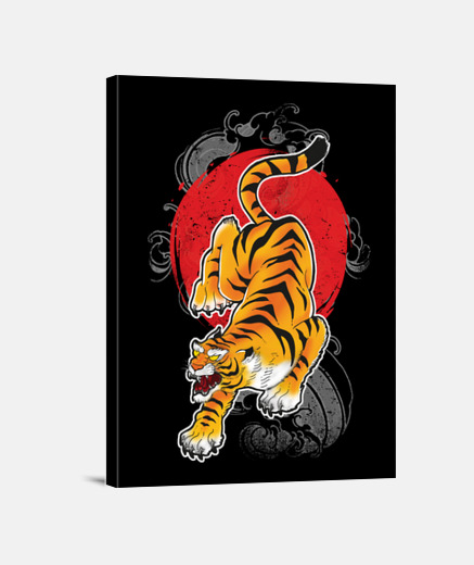 Wall riwithoutg sun tiger
