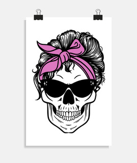 rock skull rockers rockabilly vintage psychobilly affiche