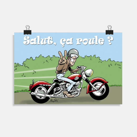 Poster Salut Motard Tostadora Poster Salut Motard Tostadora
