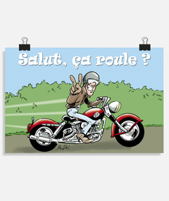 Poster Salut Motard Tostadora