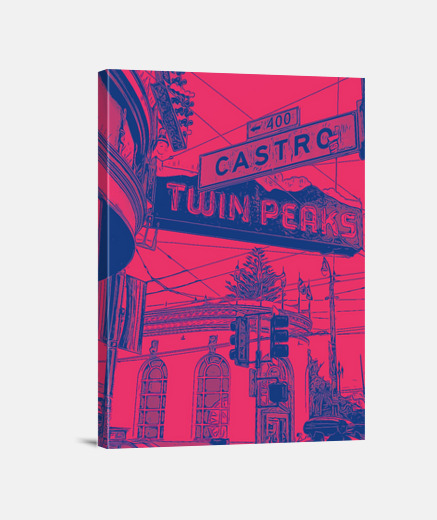 Wall san francisco red twin peaks