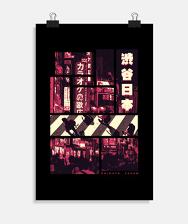shibuya tokyo japon rétro esthétique