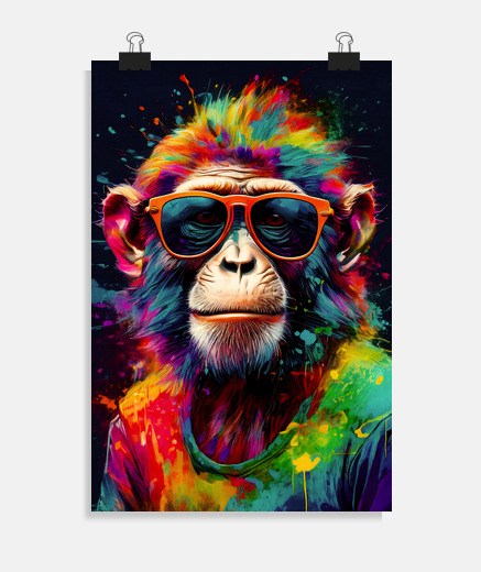 Poster singe pop art