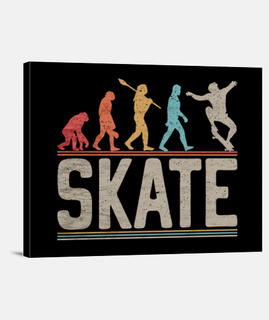 skateboarder evolución patineta vintage